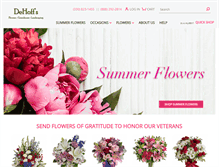 Tablet Screenshot of dehoffsflorist.com